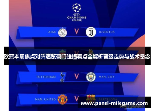 欧冠本周焦点对阵速览豪门碰撞看点全解析晋级走势与战术悬念